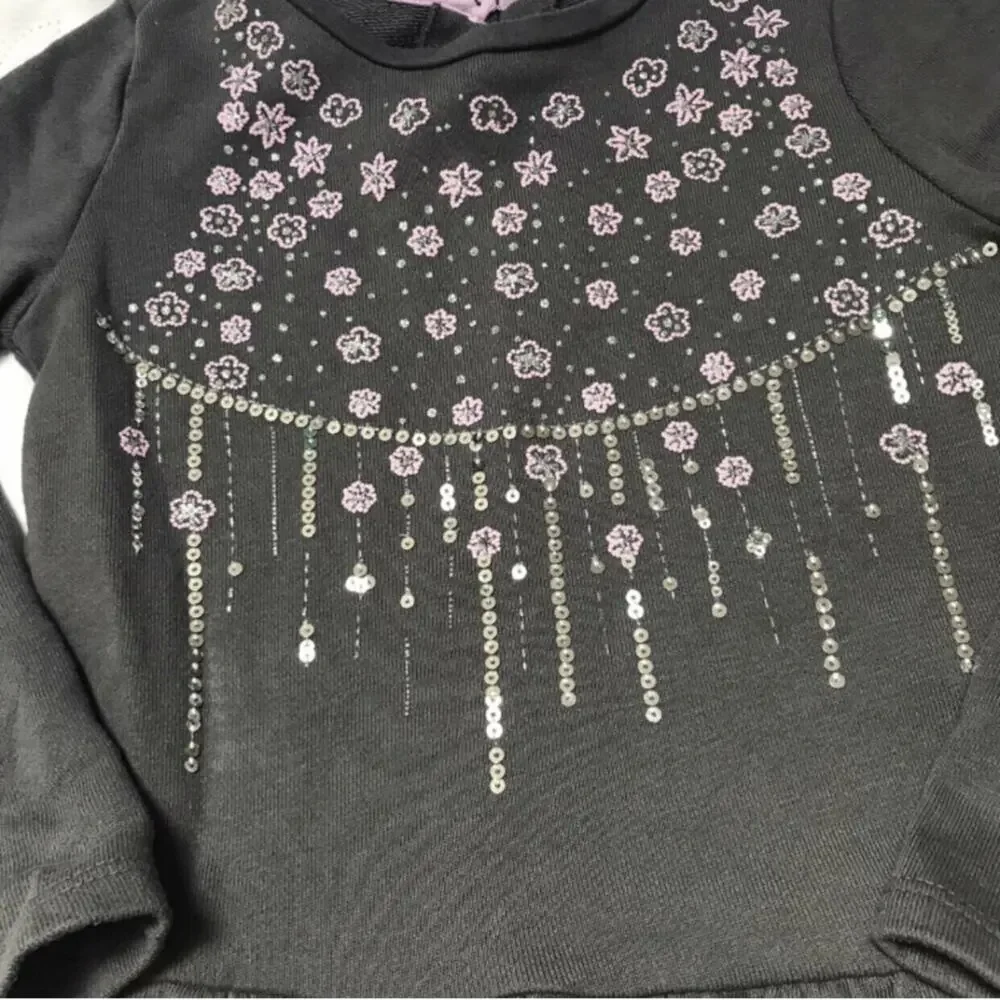 Gymboree Sequined Sweatshirt Dress Size 4